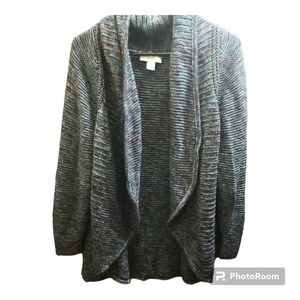 CJ Banks Open Front Multicolor Cardigan Size 1X